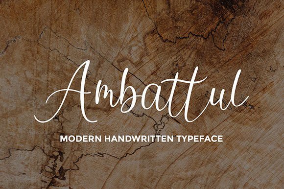 Ambattul: A Script Font Worth Your Design Time