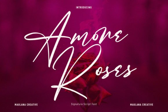 Amore Roses: The Script Typeface That Elevates Campaign Visuals