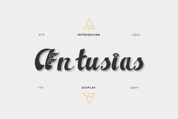 Antusias: The Bold Script Typeface That Elevates Your Brand