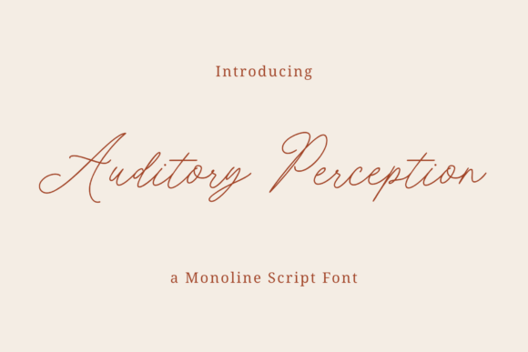 Auditory Perception: The Perfect Handwritten Typeface for Modern Web Design