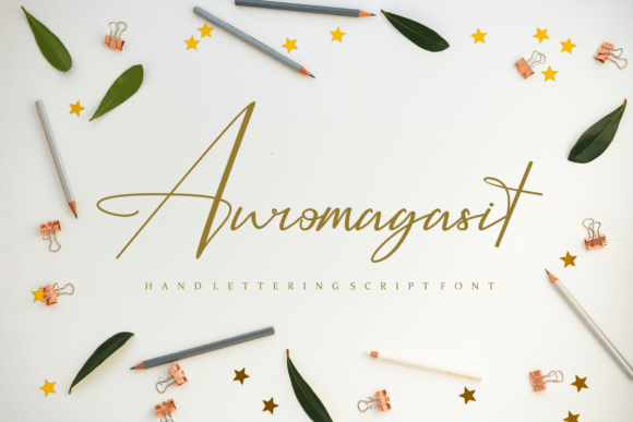 Auromagasit: A Handwritten Typeface for Authentic Digital Brands