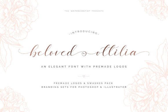 Beloved Ottilia: A Dazzling Script Font for Editorial Excellence