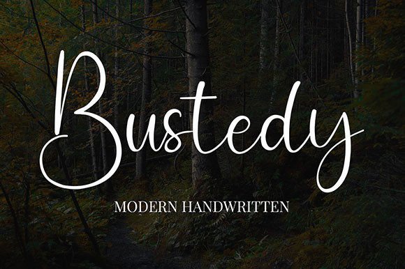 Bustedy: The Handwritten Typeface That Brings Your Crafts to Life
