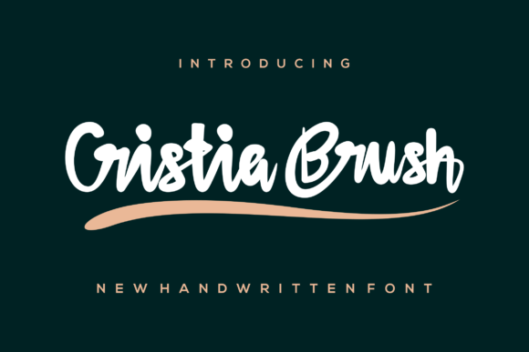 Cristiabrush: A Modern Script Typeface for Elegant Branding