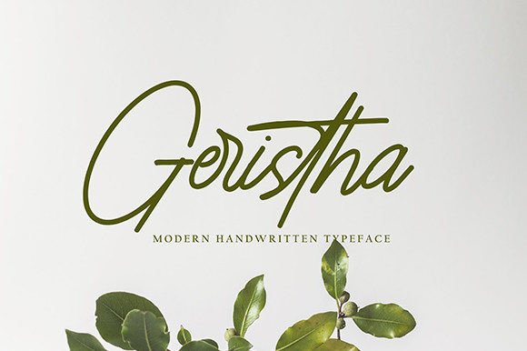 Geristha: A Fresh Script Typeface for Modern Web Design