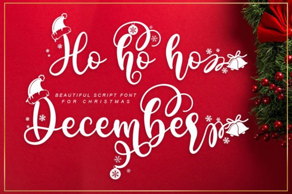 Ho Ho Ho December: A Festive Script Typeface for Holiday Editorial Design