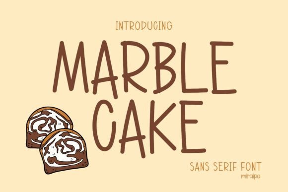 Marble Cake Font: A Whimsical Typeface for Handmade Brands