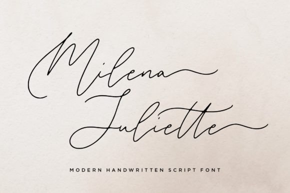 Milena Juliette: The Handwritten Typeface for Modern Digital Brands