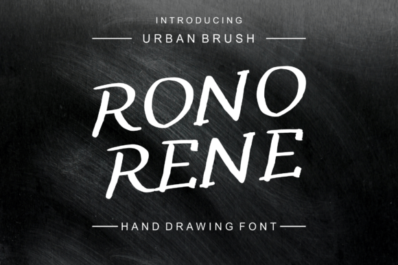 Rono Rene: A Handwritten Brush Typeface for Modern Web Design