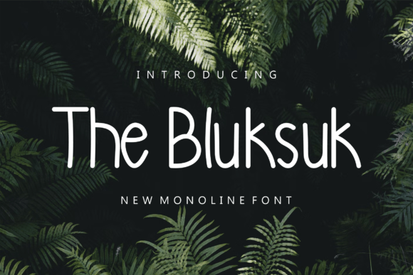 Thebluksuk: A Handwritten Typeface for Modern Brand Identity
